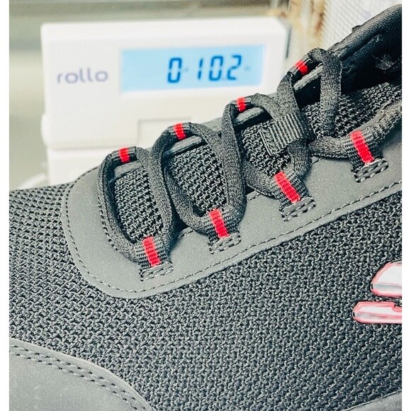 2024 Skechers 10oz Ultra Light Lace Up Running Shoes Mens Size 11 Black Mesh - Picture 9 of 9